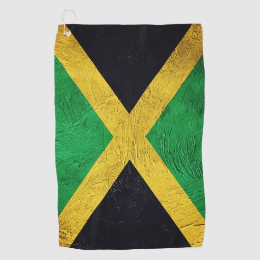 Serviette De Golf Drapeau jamaïcain (Devant)