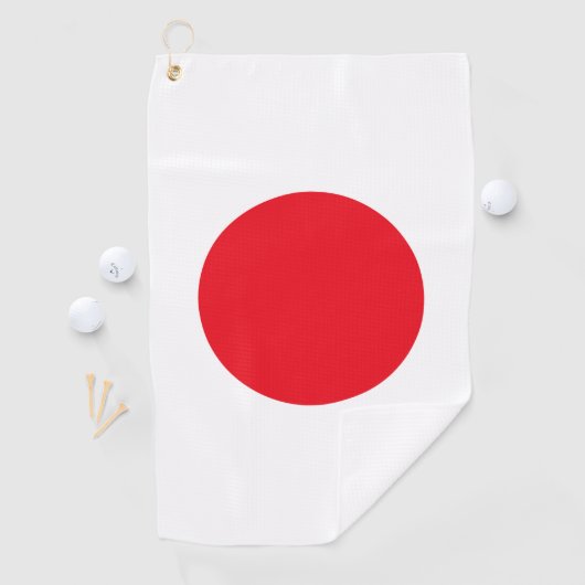 Serviette De Golf Drapeau japonais (En situation)