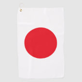 Serviette De Golf Drapeau japonais (Devant)
