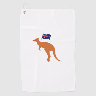 Serviette De Golf drapeau kangourou australien