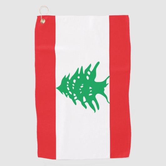 Serviette De Golf Drapeau Libanais & Liban vacances de golf /sports (Devant)