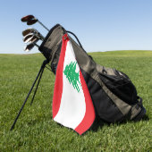 Serviette De Golf Drapeau Libanais & Liban vacances de golf /sports (Vert)