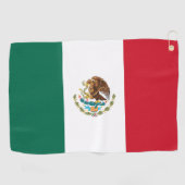 Serviette De Golf Drapeau Mexicain (Horizontal)