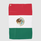 Serviette De Golf Drapeau Mexicain (Devant)