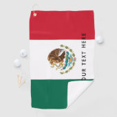 Serviette De Golf Drapeau mexicain de cadeau jouant au golf fait sur (En situation)