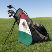 Serviette De Golf Drapeau mexicain de cadeau jouant au golf fait sur (Vert)