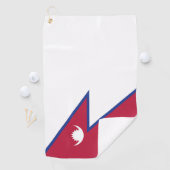 Serviette De Golf Drapeau népalais (En situation)