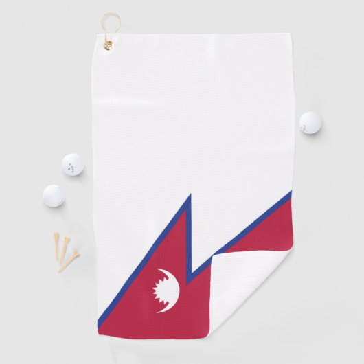 Serviette De Golf Drapeau népalais (En situation)