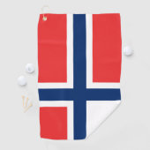 Serviette De Golf Drapeau norvégien (En situation)