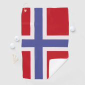 Serviette De Golf Drapeau norvégien (En situation)