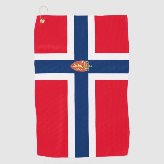 Serviette De Golf Drapeau norvégien (Devant)