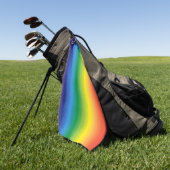 Serviette De Golf Drapeau Ombre Rainbow Pride House (Vert)