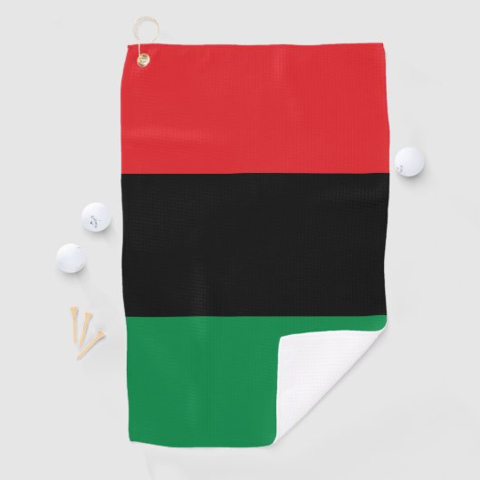 Serviette De Golf Drapeau panafricain de l'UNIA (En situation)