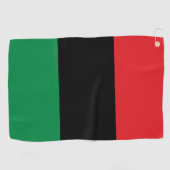 Serviette De Golf Drapeau panafricain UNIA (Horizontal)