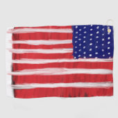 Serviette De Golf Drapeau peint d'art populaire (Horizontal)