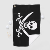 Serviette De Golf Drapeau pirate (En situation)