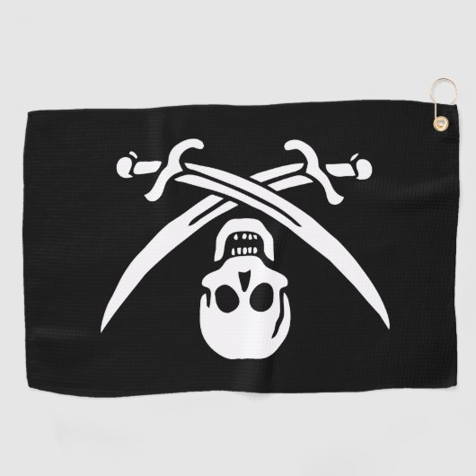 Serviette De Golf Drapeau pirate (Horizontal)