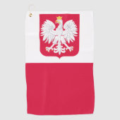Serviette De Golf Drapeau polonais (Devant)