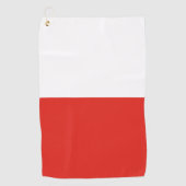 Serviette De Golf Drapeau polonais (Devant)