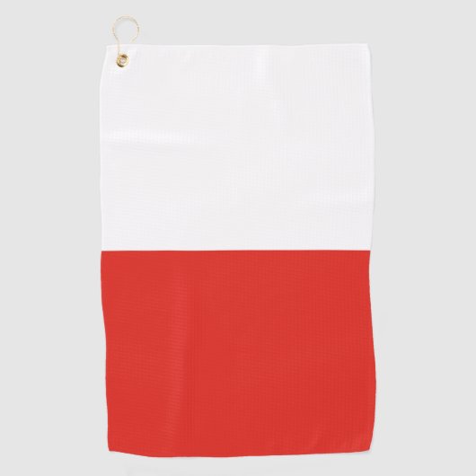 Serviette De Golf Drapeau polonais (Devant)