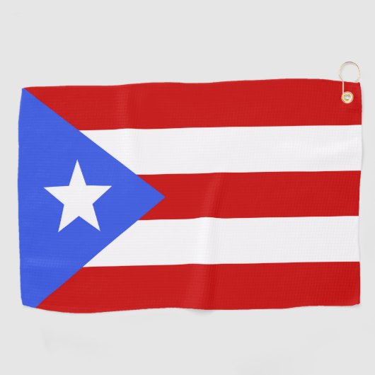 Serviette De Golf Drapeau Porto Rico (Horizontal)