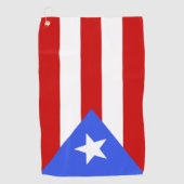 Serviette De Golf Drapeau Porto Rico (Devant)