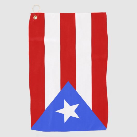 Serviette De Golf Drapeau Porto Rico (Devant)