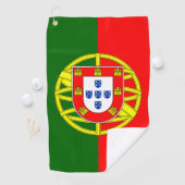 Serviette De Golf Drapeau portugais (En situation)