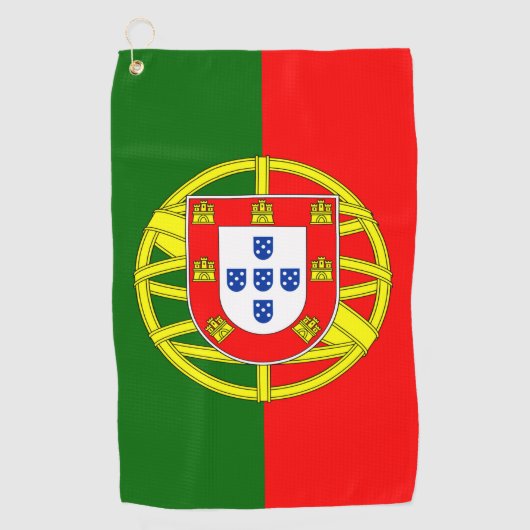 Serviette De Golf Drapeau portugais (Devant)