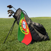 Serviette De Golf Drapeau portugais (Vert)