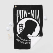Serviette De Golf Drapeau POW MIA : Soldats disparus de la guerre du (En situation)