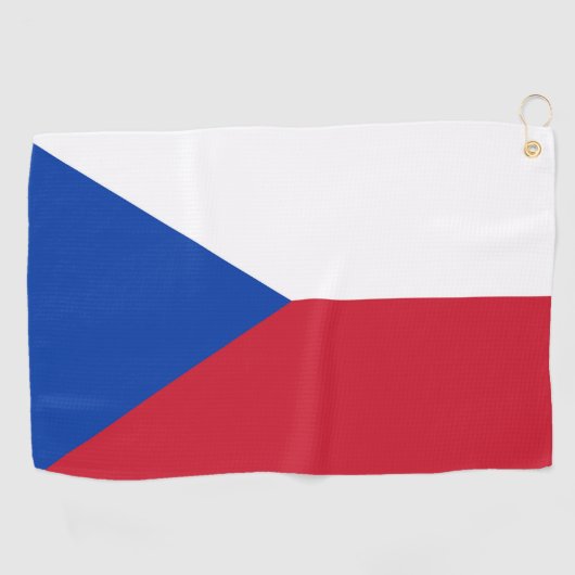 Serviette De Golf Drapeau République tchèque (Horizontal)