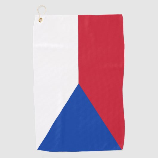 Serviette De Golf Drapeau République tchèque (Devant)