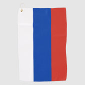 Serviette De Golf Drapeau russe & golf Russie /sports Moscou (Devant)