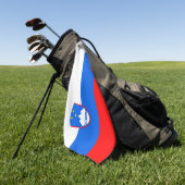 Serviette De Golf Drapeau Slovénie (Vert)