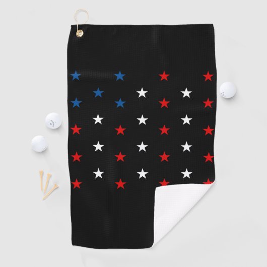 Serviette De Golf Drapeau Star American (En situation)
