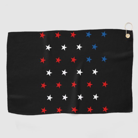 Serviette De Golf Drapeau Star American (Horizontal)