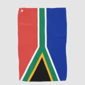 Serviette De Golf drapeau sud-africain (Devant)