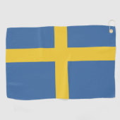 Serviette De Golf Drapeau suédois (Horizontal)