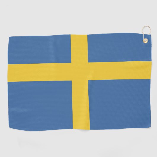 Serviette De Golf Drapeau suédois (Horizontal)