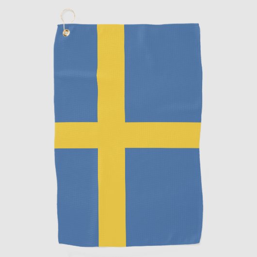 Serviette De Golf Drapeau suédois (Devant)