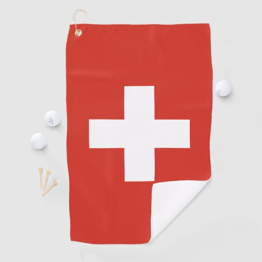 Serviette De Golf Drapeau suisse (En situation)