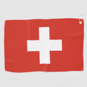 Serviette De Golf Drapeau suisse (Horizontal)