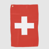Serviette De Golf Drapeau suisse (Devant)