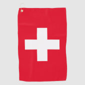 Serviette De Golf Drapeau suisse (Devant)