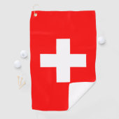 Serviette De Golf Drapeau suisse & golf Suisse /sports Zurich (En situation)