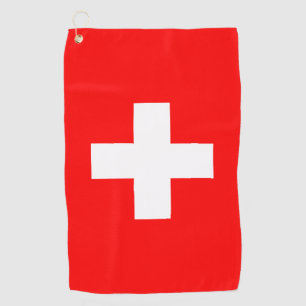 Serviette De Golf Drapeau suisse & golf Suisse /sports Zurich