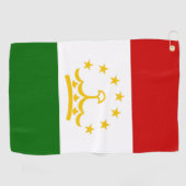 Serviette De Golf Drapeau Tadjikistan (Horizontal)