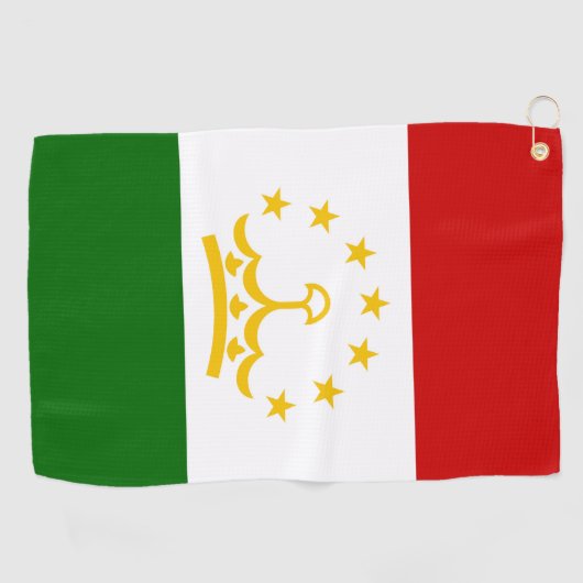 Serviette De Golf Drapeau Tadjikistan (Horizontal)