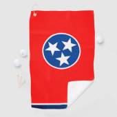Serviette De Golf Drapeau Tennessee Golf Towne (En situation)